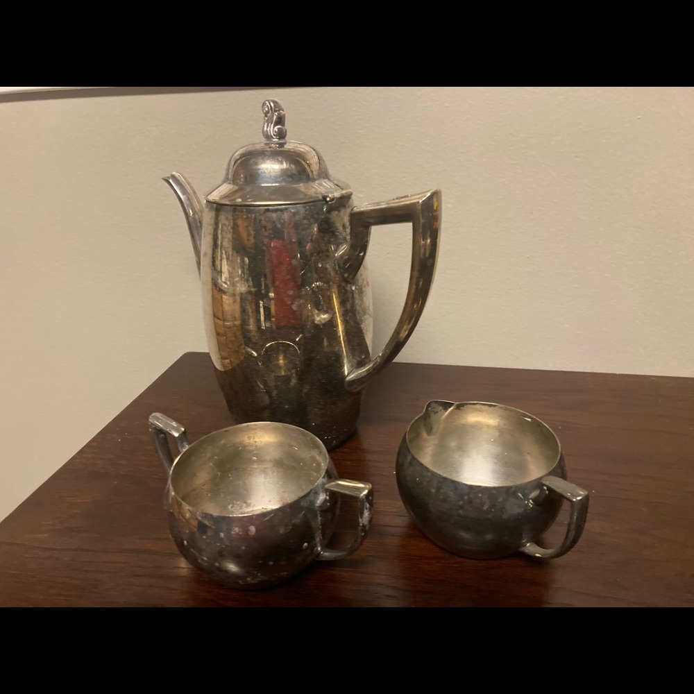 Oneida Silversmith, vintage coffee/tea set.